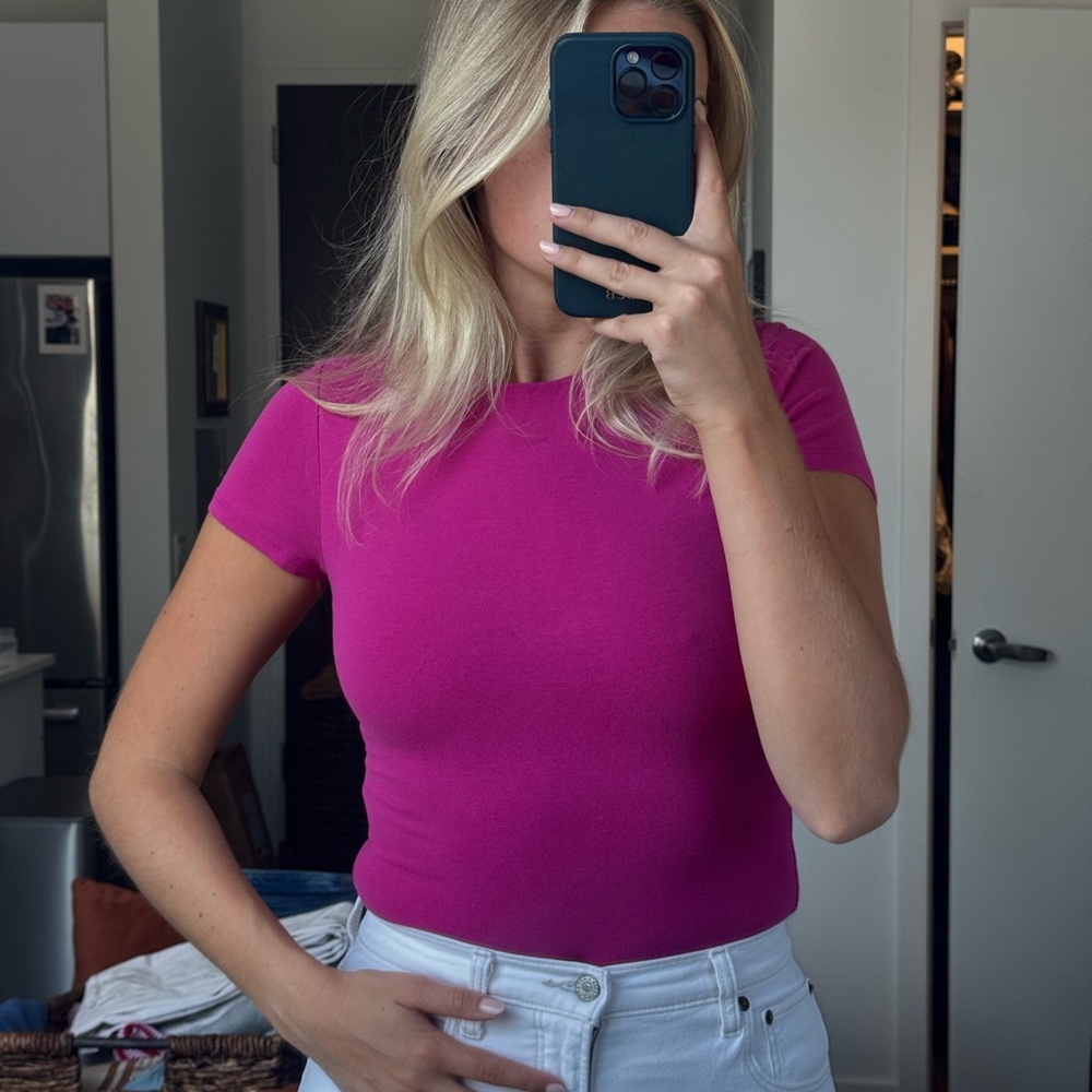 Abercrombie & Fitch Fuchsia Bodysuit